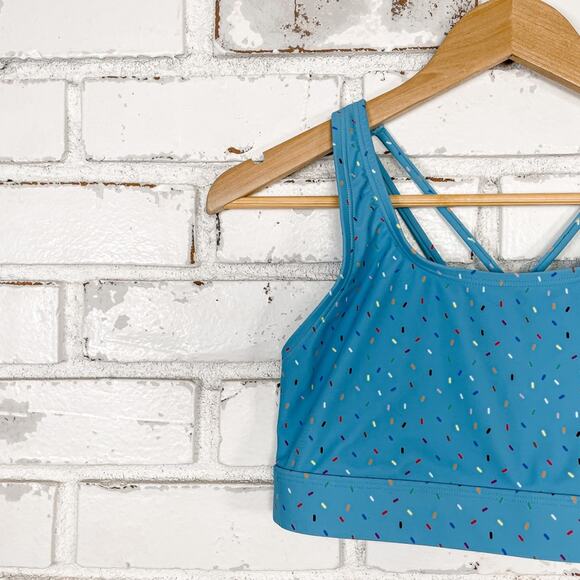 Humankind x Target Bathing Suit Top Pride Month Rainbow Sprinkles M - Picture 2 of 7